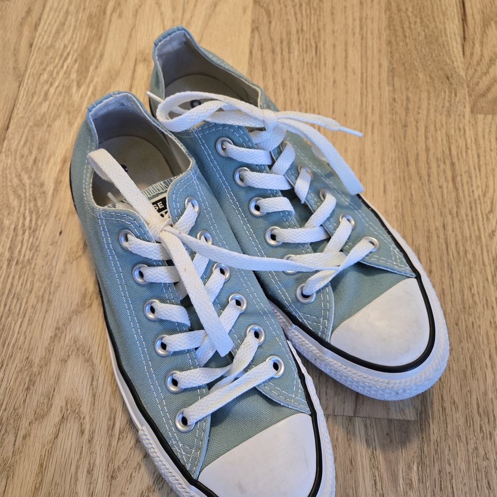 Converse Light Blue Sneakers, Size 7.5 W